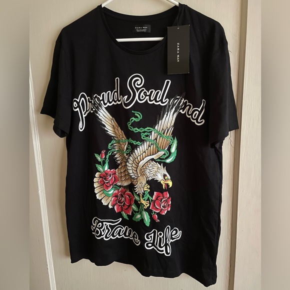 Zara Other - Zara Man: Proud Soul & Brave Life T-Shirt (Size: L)
